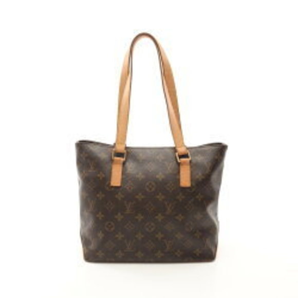 Louis Vuitton Cabas Piano Monogram Shoulder Bag Leather Brown - Picture 1 of 8